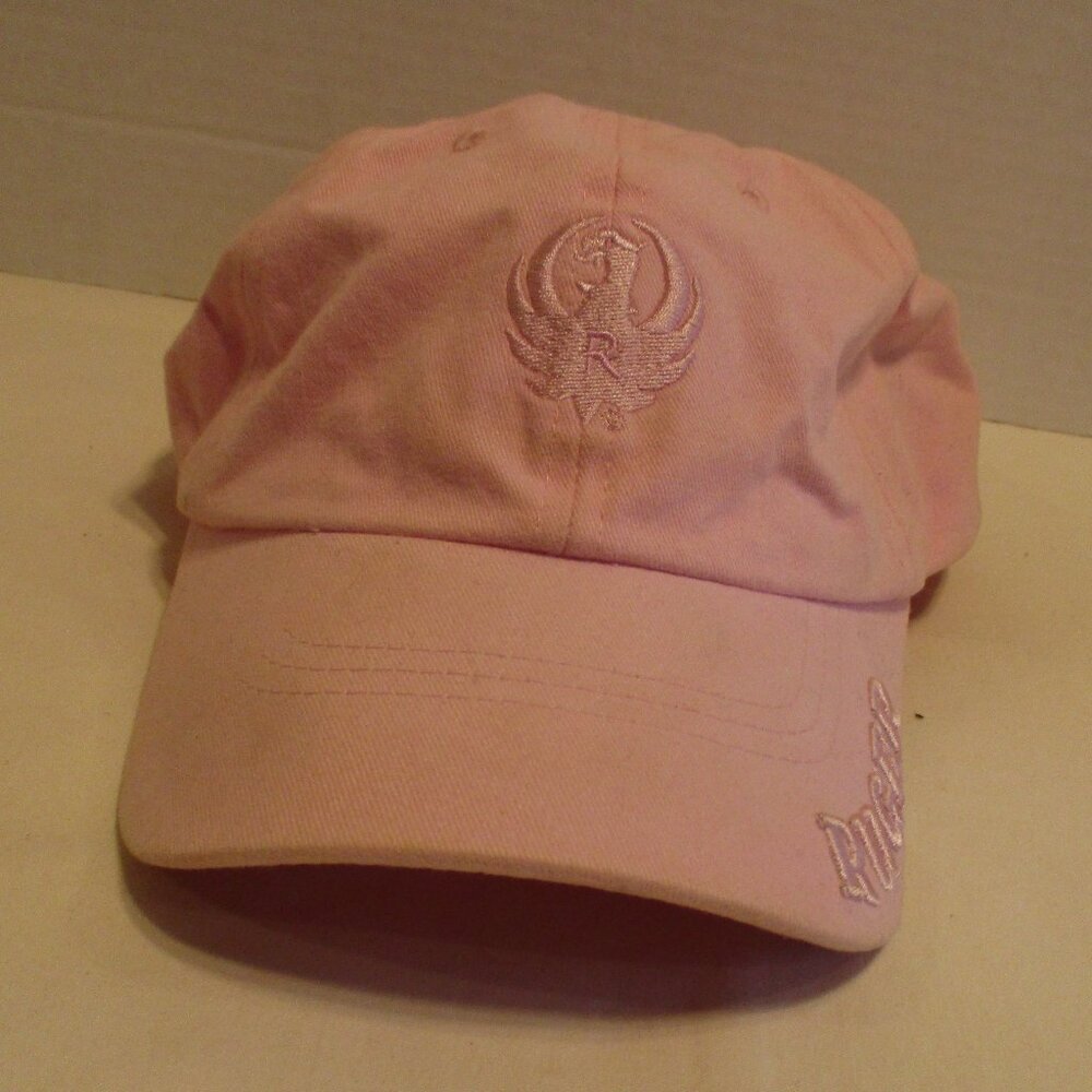 Ruger Hat Handgun Woman Adjustable Back Pink Travel Summer Fun Outdoor Beach Hat